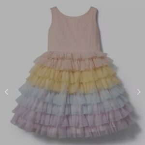 Janie and Jack Rainbow Tiered Tulle Dress